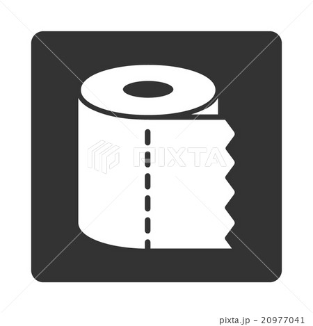 Water Closet Paper Roll Rounded Square Button 20977041
