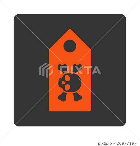 Dead Label Rounded Square Button 20977197