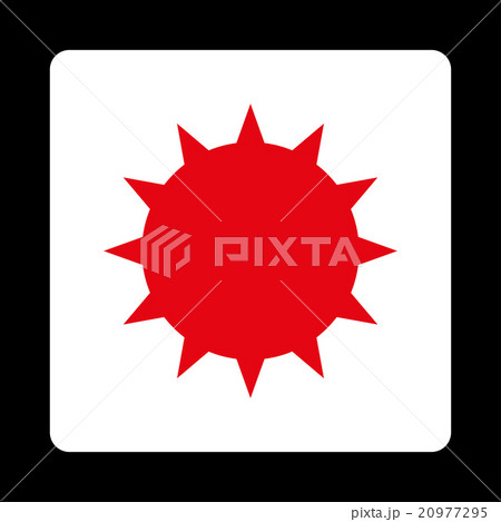 Bacterium Rounded Square Button 20977295