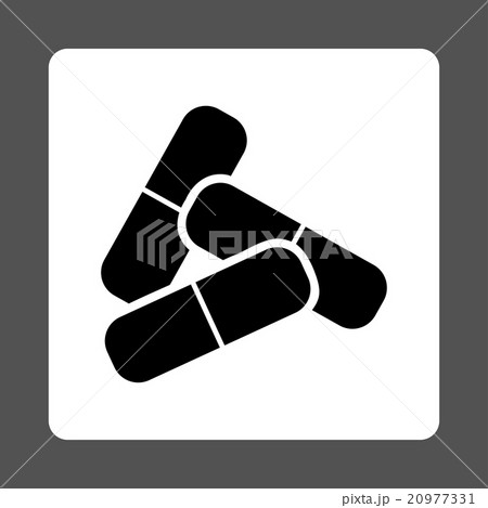Pills Rounded Square Button 20977331