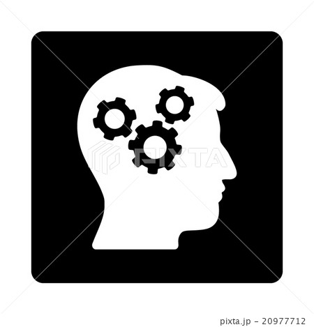 Brain Rounded Square Buttonのイラスト素材 [20977712] - PIXTA