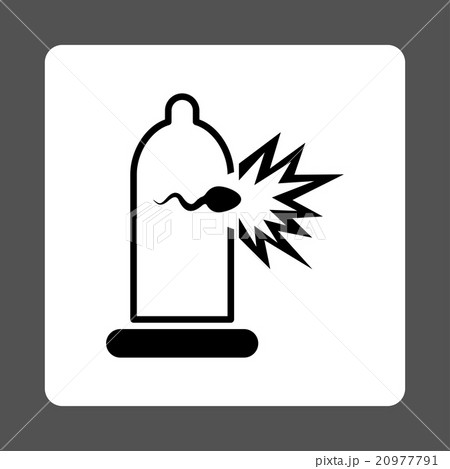 Sperm Escape Rounded Square Button 20977791