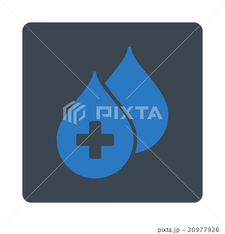 Medical Drops Rounded Square Button 20977926