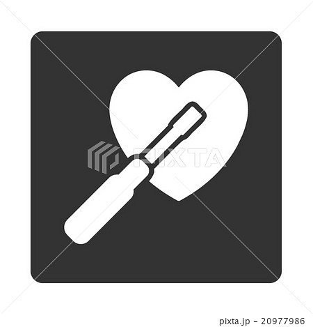 Heart Tuning Rounded Square Button Heart Tuning Rounded Square Button 20977986