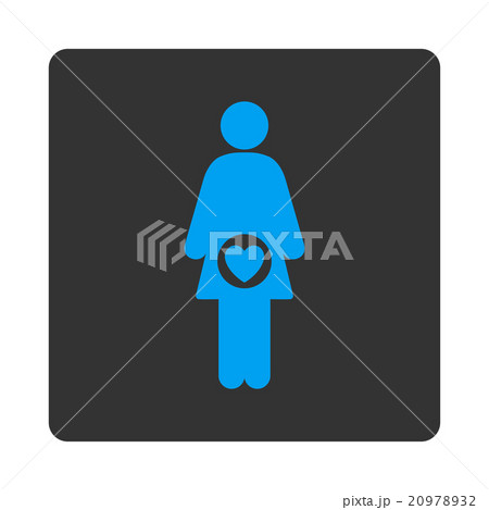 Fertility Rounded Square Button 20978932