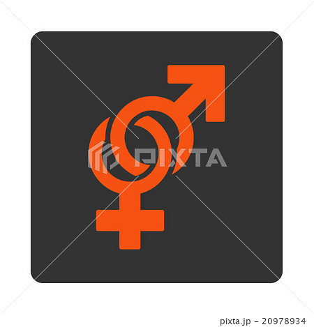 Sexual Symbols Rounded Square Button 20978934