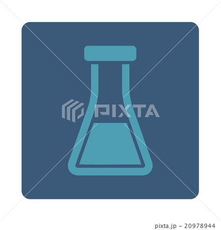 Flask Rounded Square Button 20978944