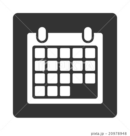Month Rounded Square Button 20978948
