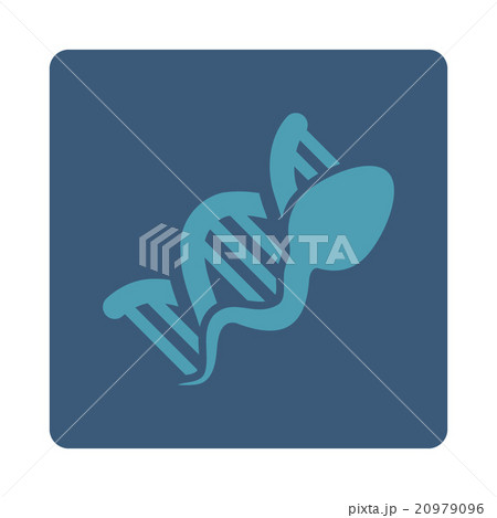 Sperm Reproduction Rounded Square Button 20979096