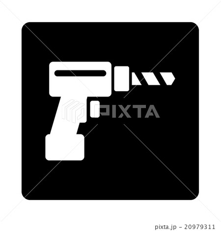 Drill Rounded Square Button Drill Rounded Square Button 20979311