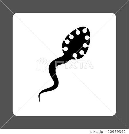 Infectious Microbe Rounded Square Button Infectious Microbe Rounded Square Button 20979342