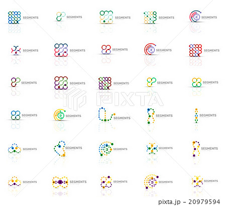 Abstract company logo vector collection. Set of 20979594