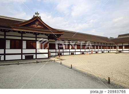 京都御所 小御所回廊の写真素材 9766