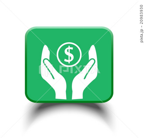 Pictograph of money in hand Pictograph of money in hand 20983930