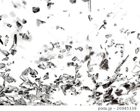 Pieces of splitted glass shallow DOF 20985339