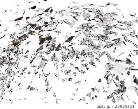 Pieces of splitted or cracked glass Pieces of splitted or cracked glass 20985351