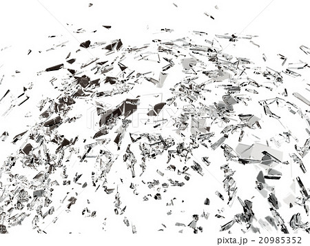 Pieces of splitted or cracked glass 20985352