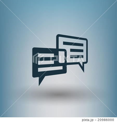 Pictograph of message or chat 20986000