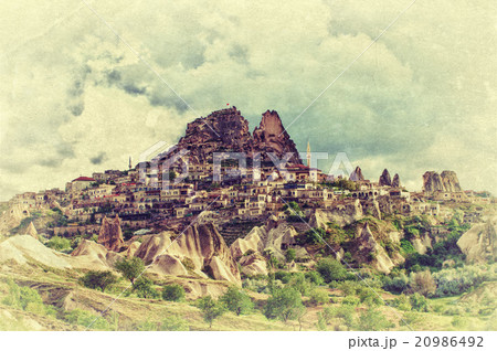 The Uchisar castle in Cappadocia, Turkey 20986492