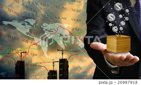 Bubble economy in property investment concept Bubble economy in property investment concept 20987918