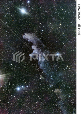 魔女の横顔星雲の写真素材