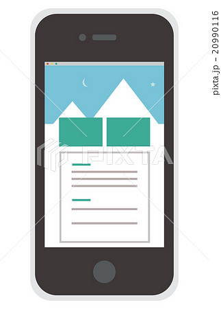 イラスト 素材 スマートフォン ウェブサイト ベクターのイラスト素材