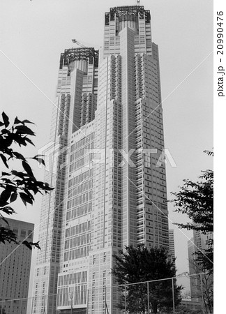 建設中の東京都庁舎の写真素材