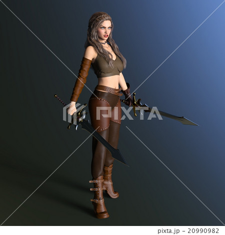 女性戦士 女性戦士 20990982