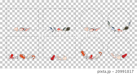 食品分類フレーム 肉類 魚介類 食品分類フレーム 肉類 魚介類 20991817