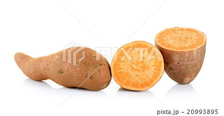 Sweet potato isolated on the white background 20993895