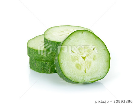 Cucumber isolated on the white background Cucumber isolated on the white background 20993896