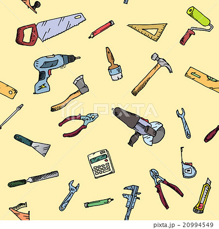 Seamless pattern Freehand drawing construction Seamless pattern Freehand drawing construction 20994549