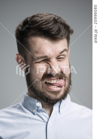 portrait of disgusted man 20996080