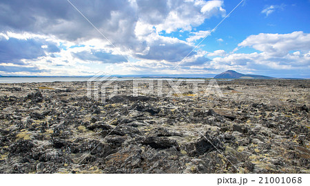 lavascape under strong sunny,Thingvellir,Iceland 21001068