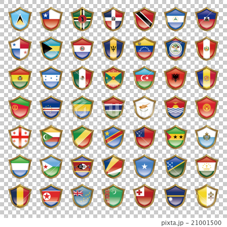 Flag badge illustration Flag badge illustration 21001500
