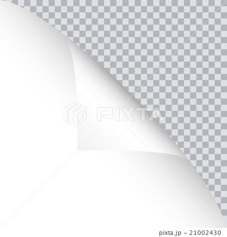 Page curl with shadow on blank sheet of paper 21002430
