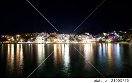 Village of Skala Marion by night Village of Skala Marion by night 21003776