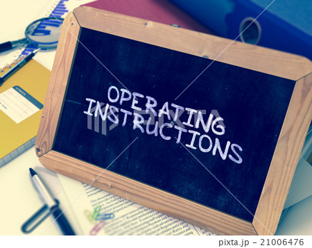 Operating Instructions Handwritten by White Chalk 21006476