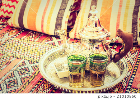 Hot tea with Morocco style 21010860