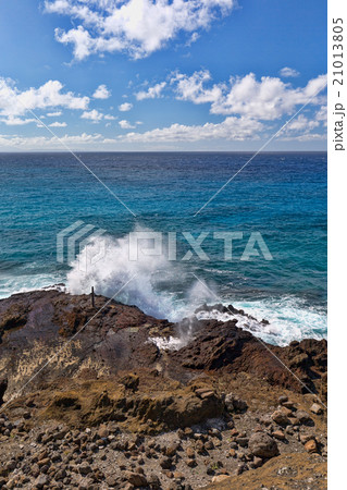 ハワイ　(Hawaii Honolulu Halona Blowhole Lookout) 21013805