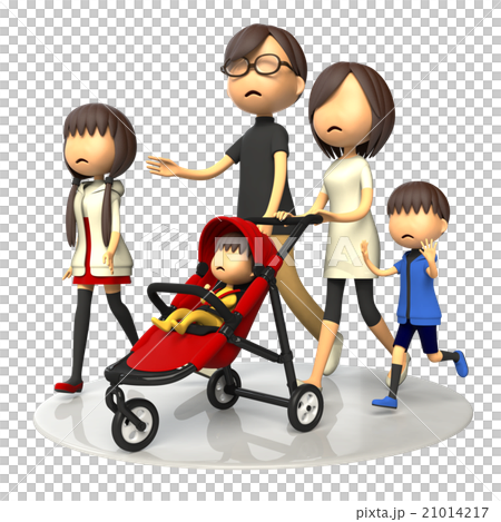 嬰兒推車和步行家庭 21014217