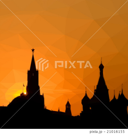 Russian Kremlin silhouette in the city Moscow 21016155