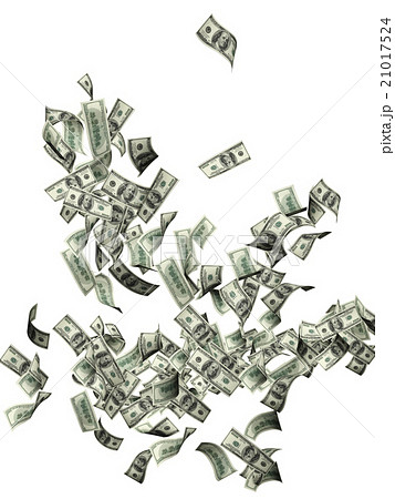 Flying banknotes of dollars 21017524