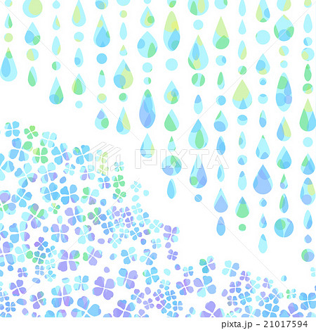 無料イラスト画像 これまでで最高の雨 綺麗 紫陽花 イラスト