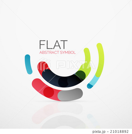 Logo - abstract minimalistic linear flat design 21018892