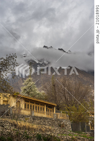beautiful Landscape of Hunza Valley in Autumn  21018991