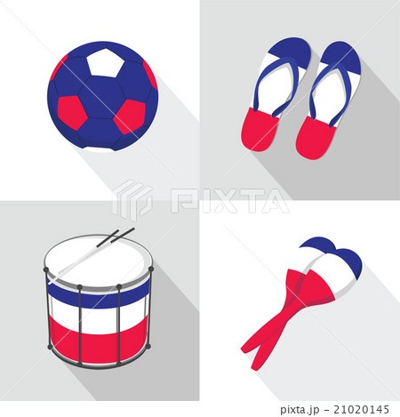 France Soccer football icons flat style France Soccer football icons flat style 21020145