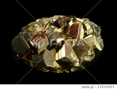 Cluster of pyrite crystals 21020493