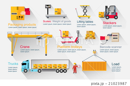 Concept Infographics Equipment Warehouse Concept Infographics Equipment Warehouse 21023987
