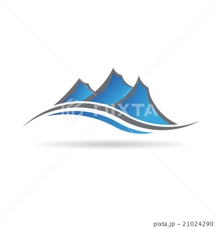 Mountains swoosh logo Mountains swoosh logo 21024290